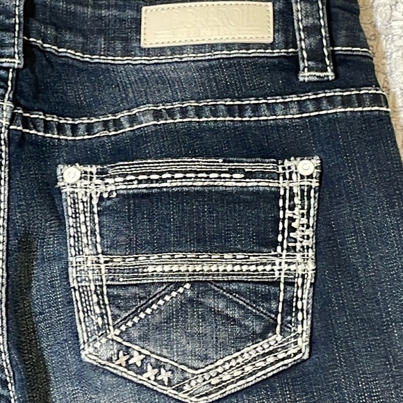 Rock & Roll Cowgirl Denim Rival Low Rise Skinny Jeans 28x32 - Picture 12 of 12